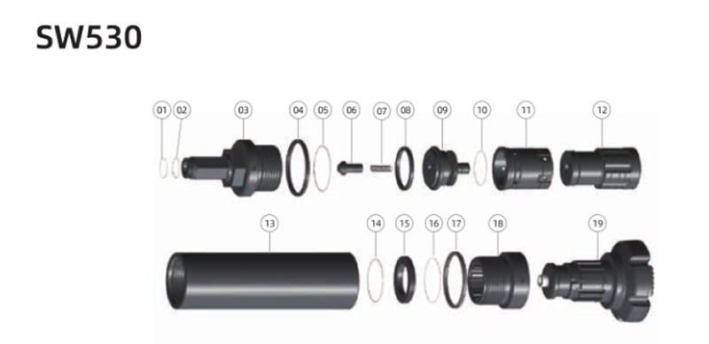 Big hole drilling hammer